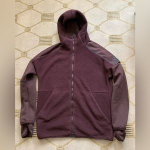 Adidas Full-Zip Hooded Pile Fleece